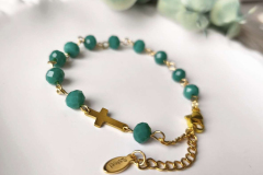 20,00 € ~ brušeni kristalići i čelik s pozlatom